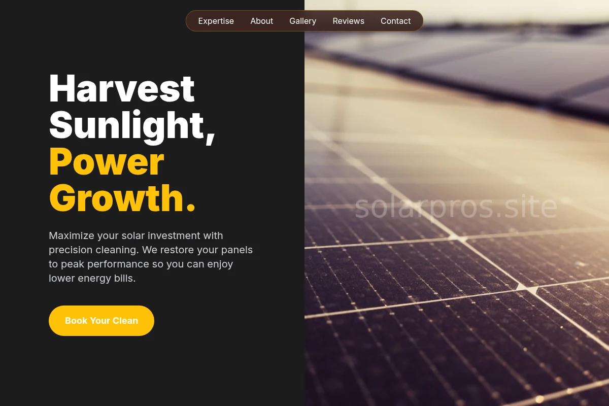 Backup Solar Cleaning