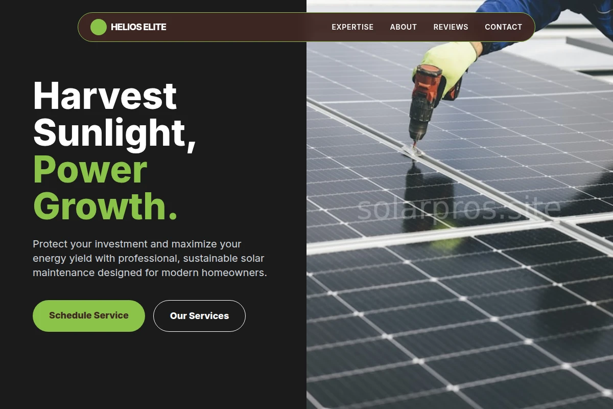 Sustainable Solar Maintenance